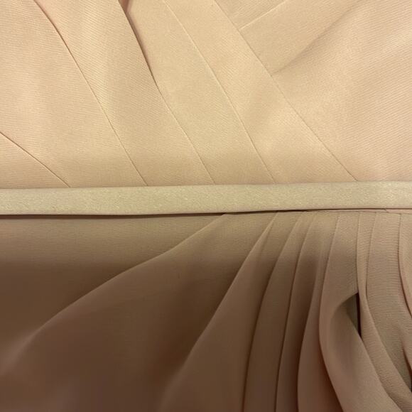 Alfred Angelo 7403 Love's First Blush Chiffon Sleeveless Dress Gown Size 10 - Picture 12 of 12